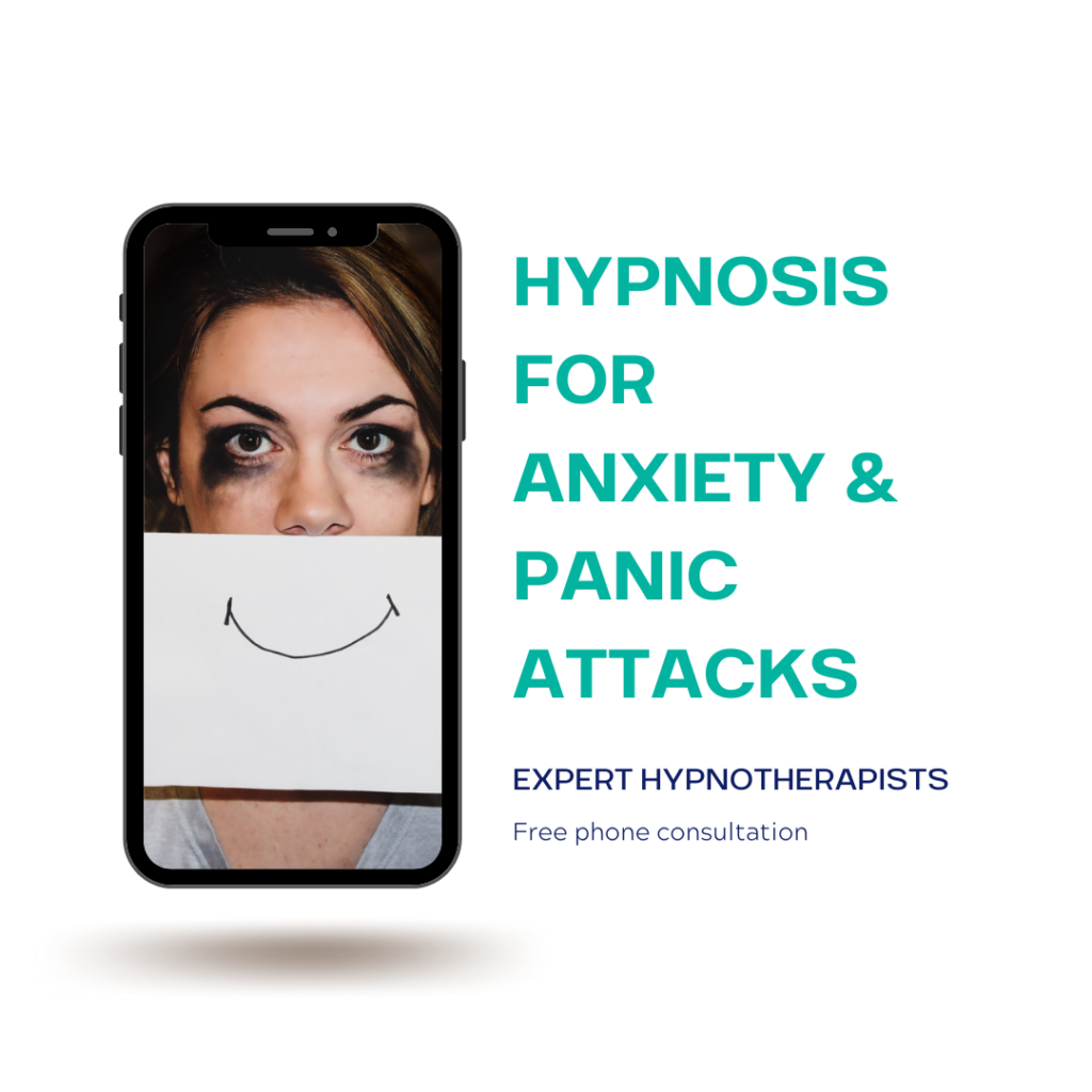 Hypnosis For anxiety & panic attacks white - Hypnosis and Therapy Centre