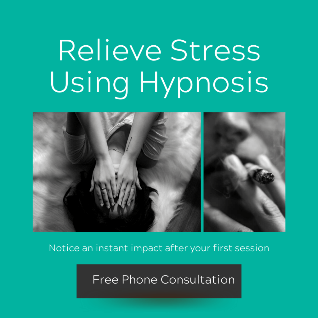 relieve stress hypnosis giving up smoking timeline