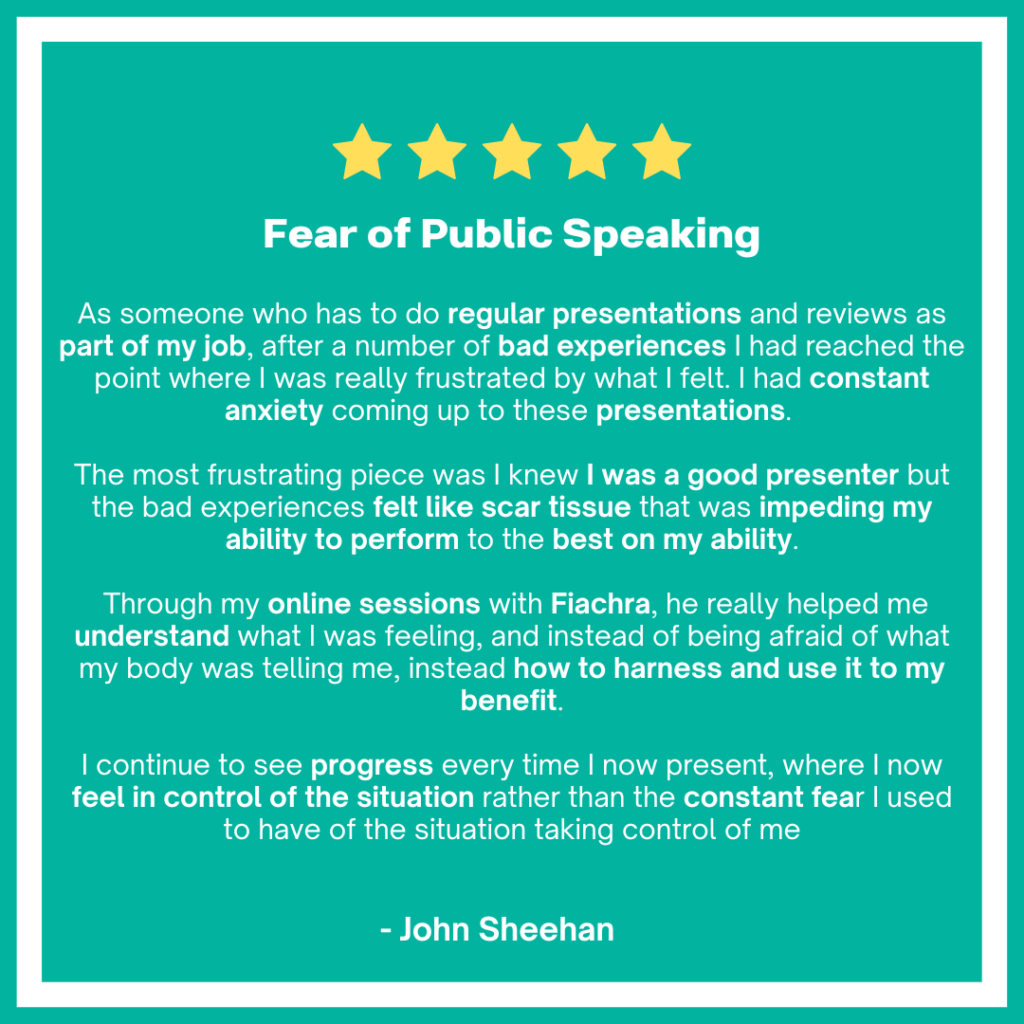 Fear of public speaking review