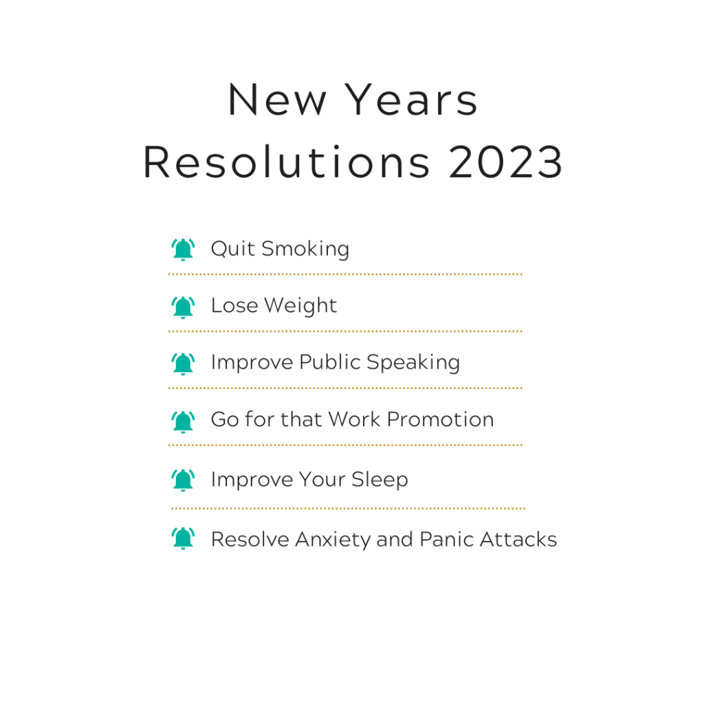 New Years Resolutions 2023 Hypnosis and Therapy Centre